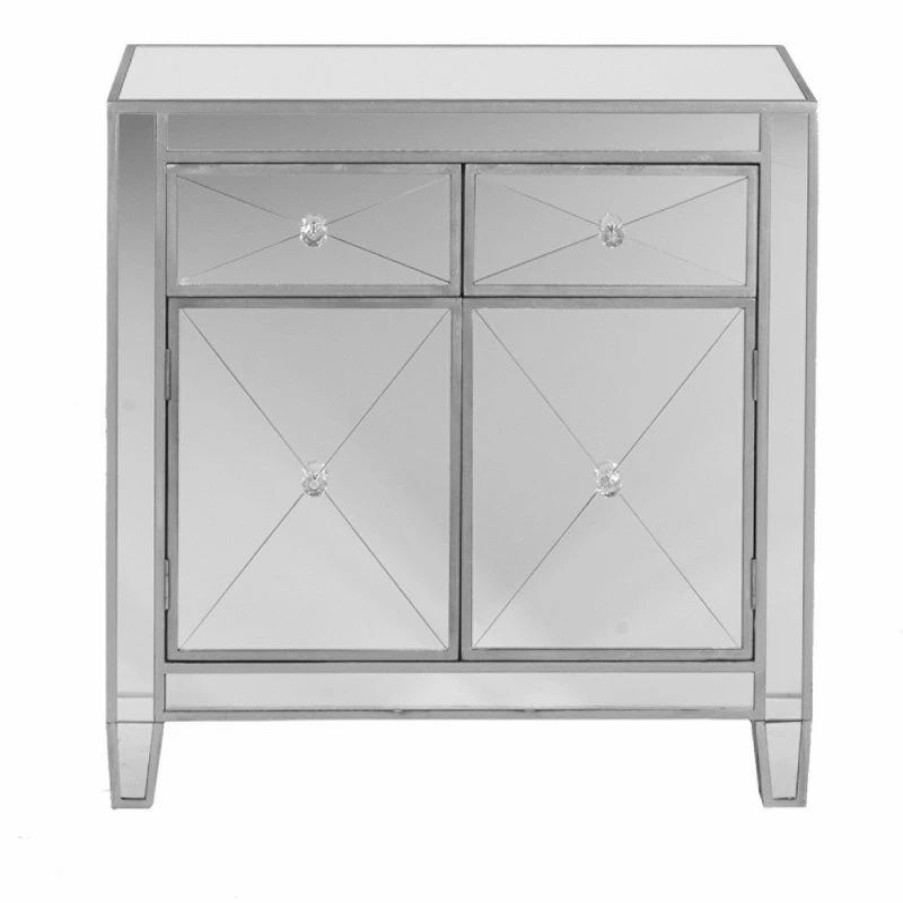 Accent Chests & Cabinets * | Sei Furniture Mirage Mirrored Cabinet Natural