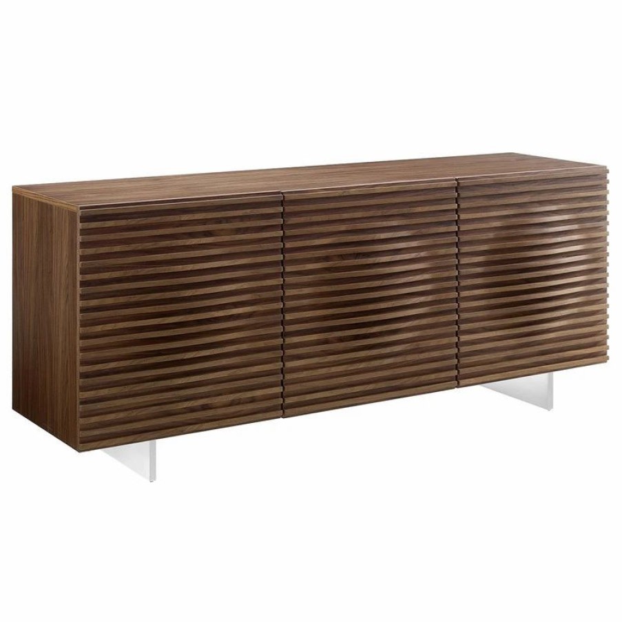 Buffets & Sideboards * | Casabianca Home Moon Walnut Veneer Buffet