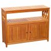 Buffets & Sideboards * | Dty Outdoor Living Longs Peak Eucalyptus Sideboard, Natural Oil