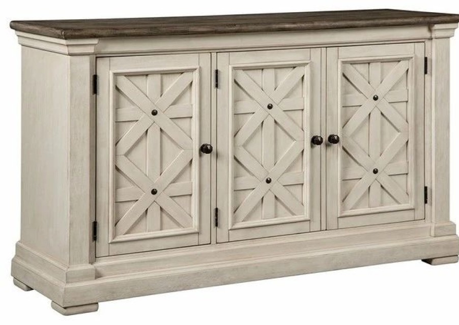 Buffets & Sideboards * | Ashley Furniture Industries Bolanburg Server, White/Oak D647-60