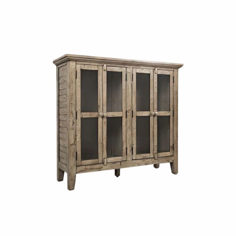 Accent Chests & Cabinets * | Jofran Rustic Shores Watch Hill Weathered Grey 48 Accent Cabinet