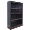 Shelving * | Concepts In Wood Traditional 48 Tall 4-Shelf Wood Bookcase In Espresso