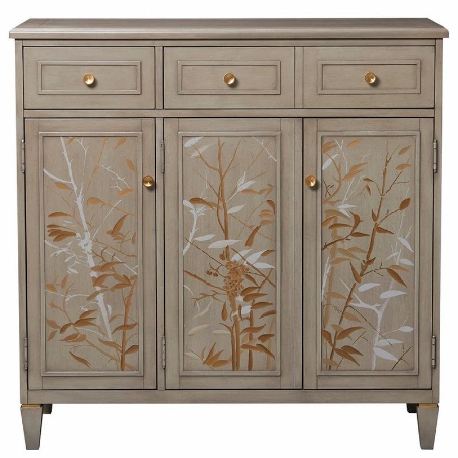 Accent Chests & Cabinets * | Jennifer Taylor Home Dauphin Handpainted Entryway Storage Cabinet, Gray Cashmere