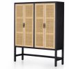 China Cabinets & Hutches * | Four Hands Caprice Cabinet, Black Wash Mango