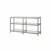 Shelving * | Coaster Home Furnishings Coaster Industrial Metal Bookcase/Console With Glass Shelves