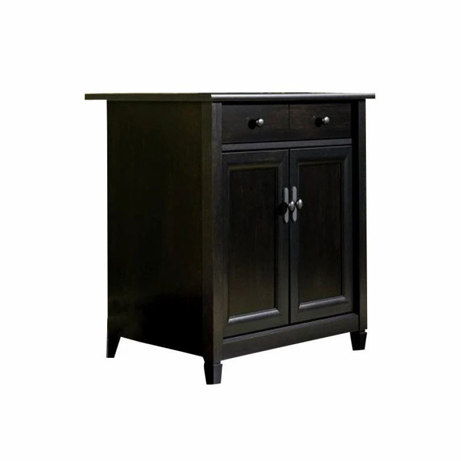 Accent Chests & Cabinets * | Sauder Edge Water Utility Stand In Estate Black