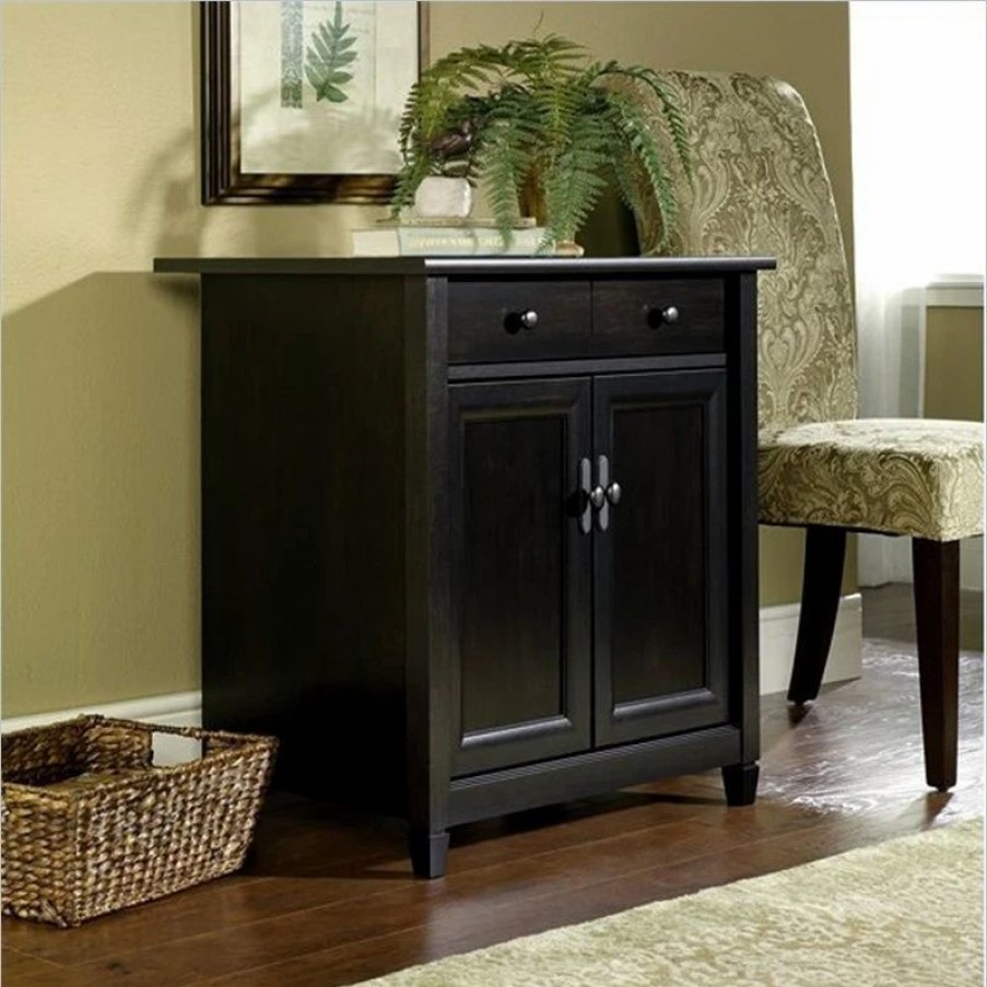 Accent Chests & Cabinets * | Sauder Edge Water Utility Stand In Estate Black