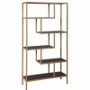 Shelving * | Ashley Furniture Industries Signature Design By Ashley Frankwell 5 Shelf Etagere In Gold