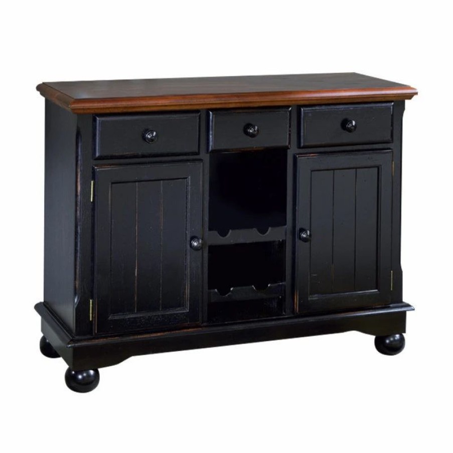 Buffets & Sideboards * | Yale A-America British Isles Server, Oak-Black