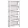 Shelving * | Bush Business Furniture Bush Furniture Key West 5 Shelf Bookcase In Pure White Oak