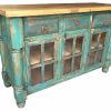 Buffets & Sideboards * | Rancho Collection Adobe 60 Rustic Buffet, Old Green