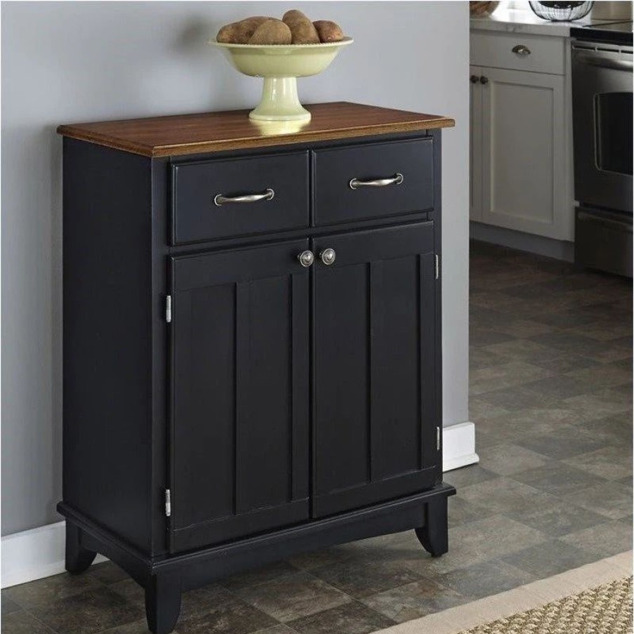 Buffets & Sideboards * | Homestyles Buffet Of Buffets Wood Buffet In Black