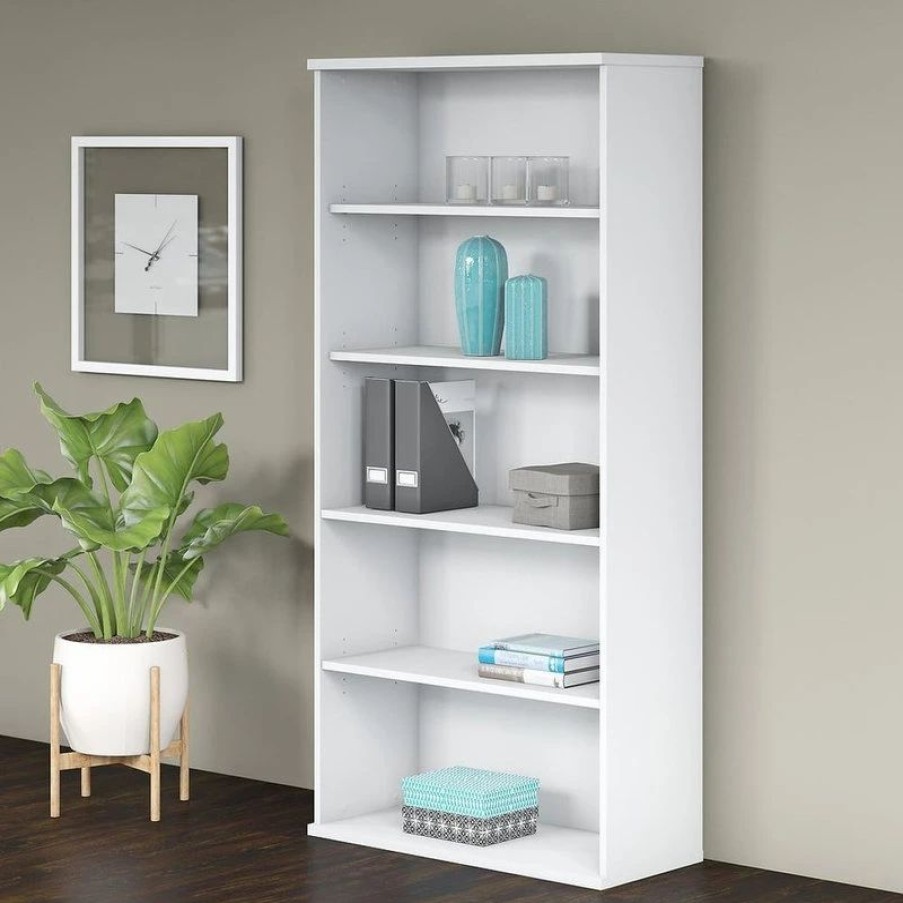 Shelving * | Bush Business Furniture Studio C 5 Shelf Bookcase