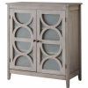 Accent Chests & Cabinets * | Pilaster Designs Pasco 2 Door Entryway Accent Display Cabinet With Storage Shelves & Glass Doors