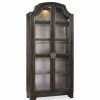 China Cabinets & Hutches * | Hooker Furniture 3031-50001 44 W Oak Wood Display Cabinet Distressed Ebony