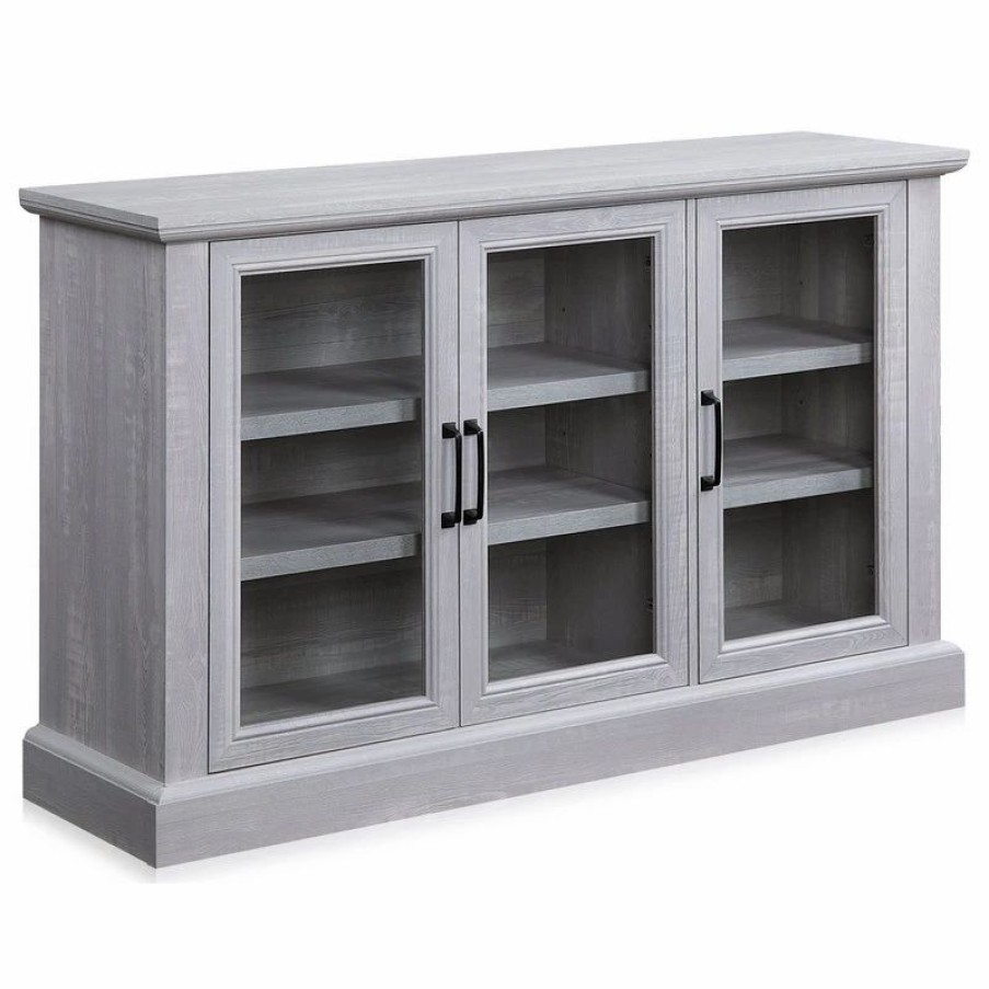 Buffets & Sideboards * | Belleze 55 Farmhouse Sideboard Cabinet, Stone Gray