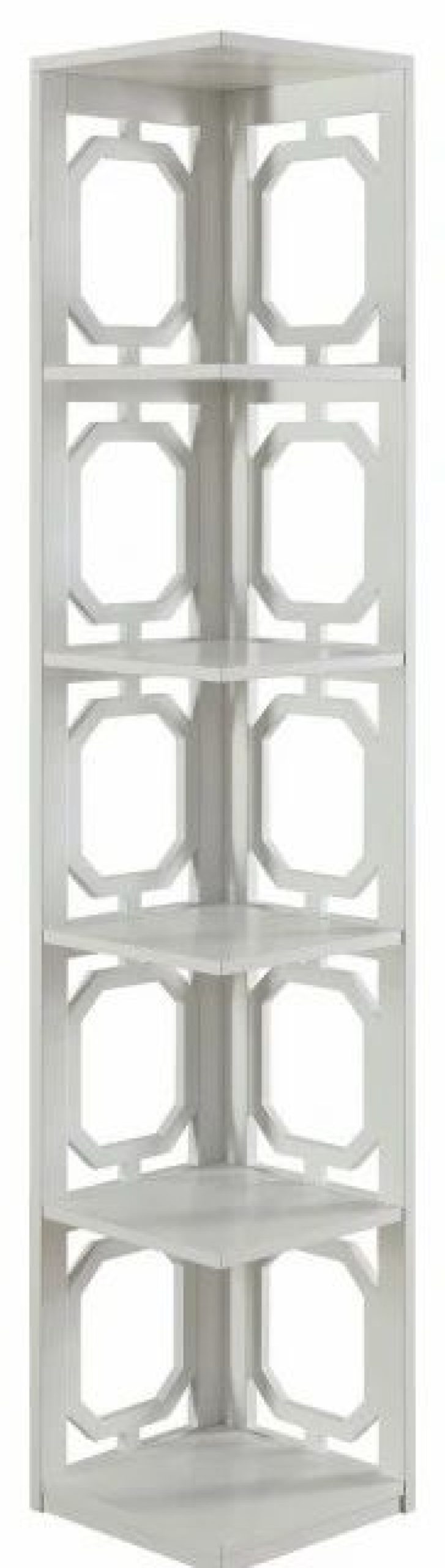 Shelving * | Convenience Concepts Omega 5 Tier Corner Bookcase