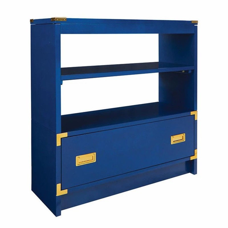 Shelving * | Office Star Products Wellington 36 Bookcase, Lapis Blue