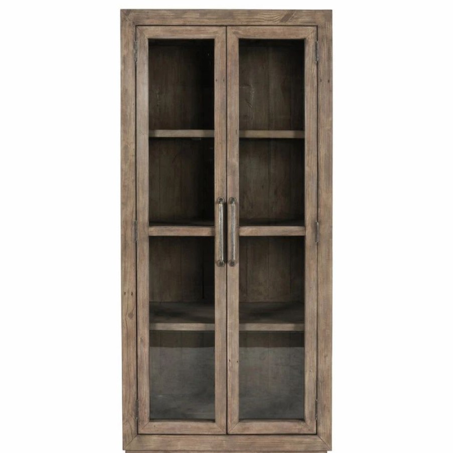 China Cabinets & Hutches * | Kosas Quincy Reclaimed Pine Display Cabinet