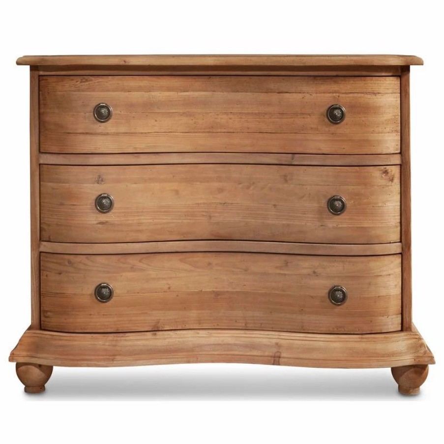 Accent Chests & Cabinets * | Rfdesign 44 Wide Reclaimed Pine Chest Of Drawers Natural