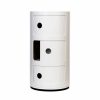 Accent Chests & Cabinets * | Componibili Small Round Storage Modules By Kartell, White