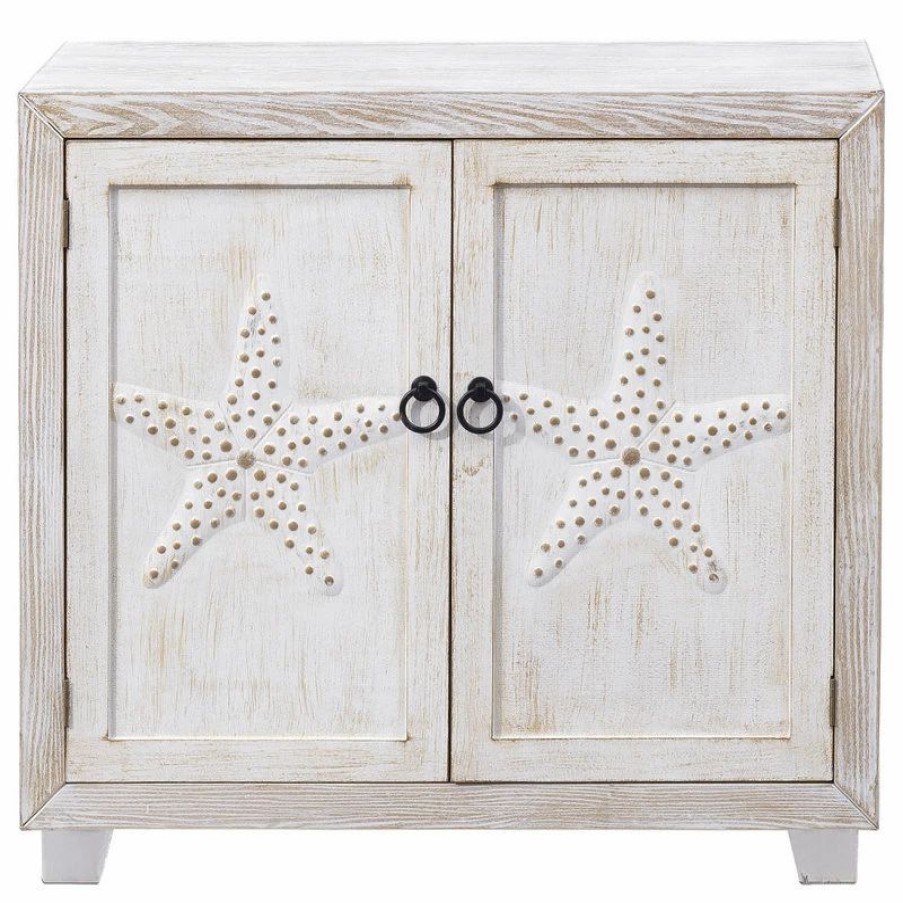 Accent Chests & Cabinets * | Coast To Coast Imports, Llc Coast To Coast Imports Stars Of The Sea Two Tone Two Door Cabinet