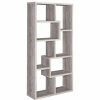 Shelving * | Coaster Home Furnishings Coaster Contemporary Tall Spacious Wooden Bookcase In Gray Driftwood