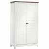 Accent Chests & Cabinets * | Sauder Cottage Road Tall Wood Storage Cabinet In Soft White