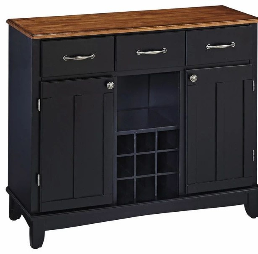 Buffets & Sideboards * | Homestyles Buffet Of Buffets Wood Buffet In Black