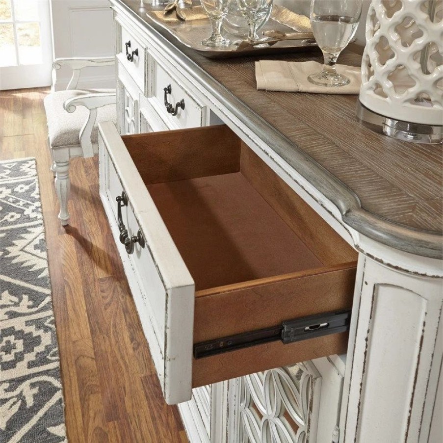 Buffets & Sideboards * | Liberty Furniture Industries, Inc Magnolia Manor White Hall Buffet