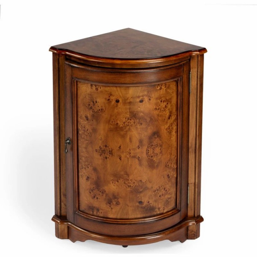 China Cabinets & Hutches * | Butler Specialty Company Durham Corner Cabinet, Medium Brown