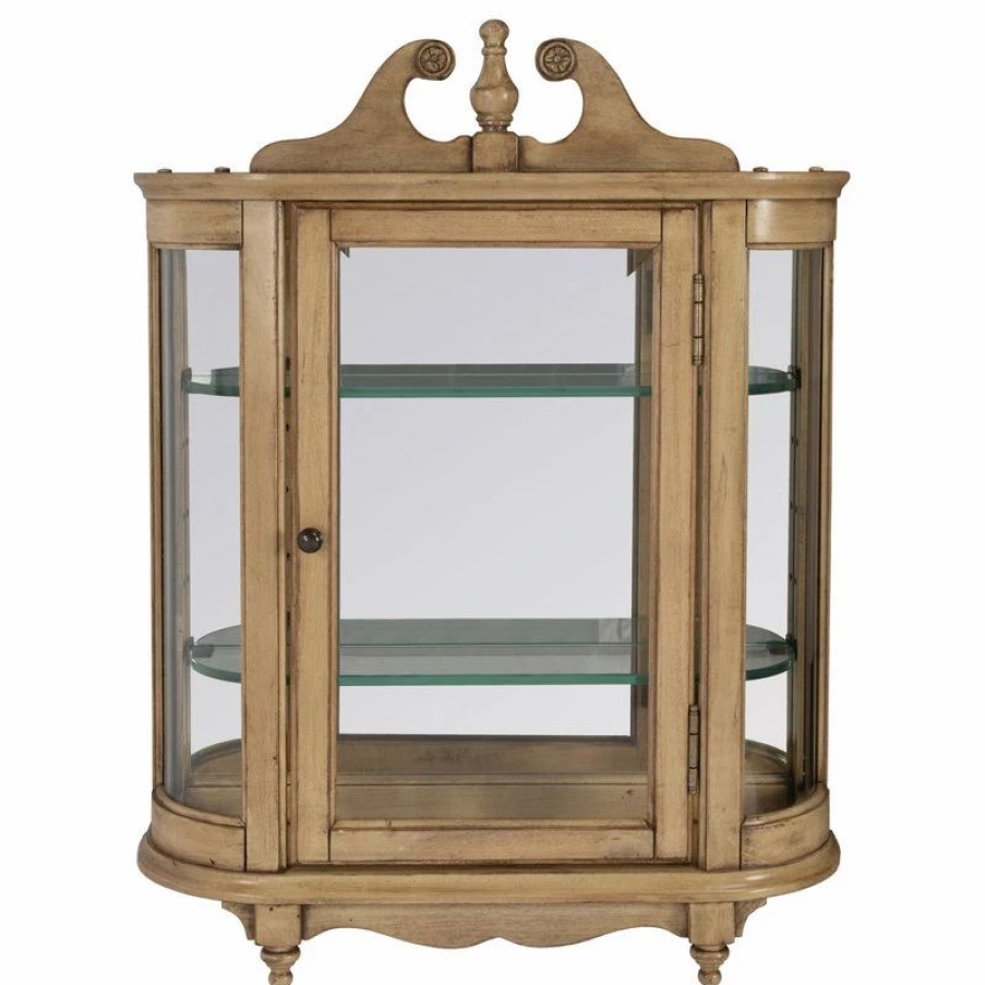 China Cabinets & Hutches * | Butler Specialty Company Melinda Wall Curio, Antique Beige