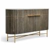 Buffets & Sideboards * | Gild Lenox 56 Wide Wood And Stone Sideboard