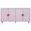 Buffets & Sideboards * | Crestview Collection Arvada 4 Door Sideboard, Lilac