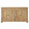 Buffets & Sideboards * | Moti Bayside Jensen 4-Door Solid Wood Sideboard, Distressed Natural Finish