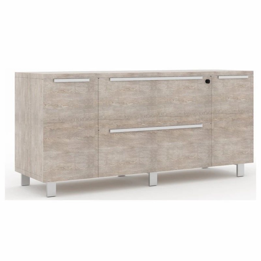 Buffets & Sideboards * | Unique Furniture K123 Credenza, Gray