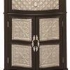 Accent Chests & Cabinets * | Welcome Home Accents Black Corner Cabinet