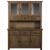 China Cabinets & Hutches * | Crafters And Weavers Mission Quarter Sawn Oak China Cabinet, Hutch