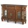 Buffets & Sideboards * | Michael Amini Villa Valencia Sideboard, Classic Chestnut