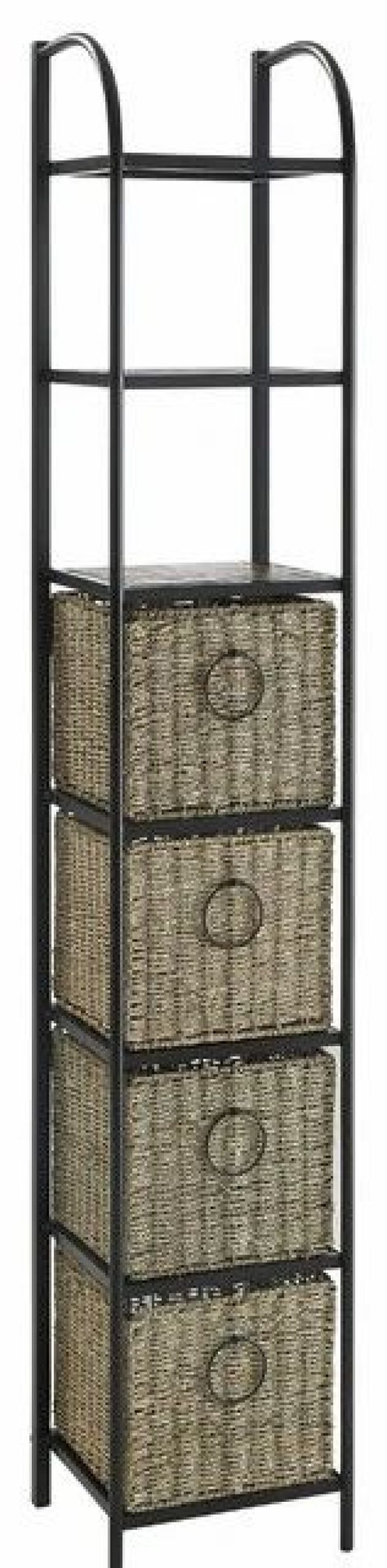 Shelving * | 4D Concepts Windsor Bookcase With Baskets