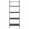 Shelving * | Brimfield & May Cosmoliving By Cosmopolitan Nova 4 Shelf Ladder Bookcase, Graphite Grey