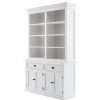 China Cabinets & Hutches * | Novasolo Halifax Buffet Hutch Unit With 8 Shelves