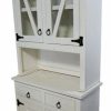 China Cabinets & Hutches * | Eagle Furniture Farmhouse Kitchen Dining Hutch And Buffet, Bright White