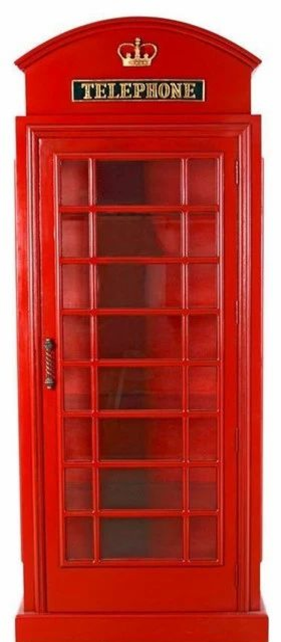 China Cabinets & Hutches * | Design Toscano British Telephone Booth Display Cabinet