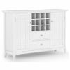 Buffets & Sideboards * | Simpli Home Ltd. Bedford Sideboard Buffet And Wine Rack