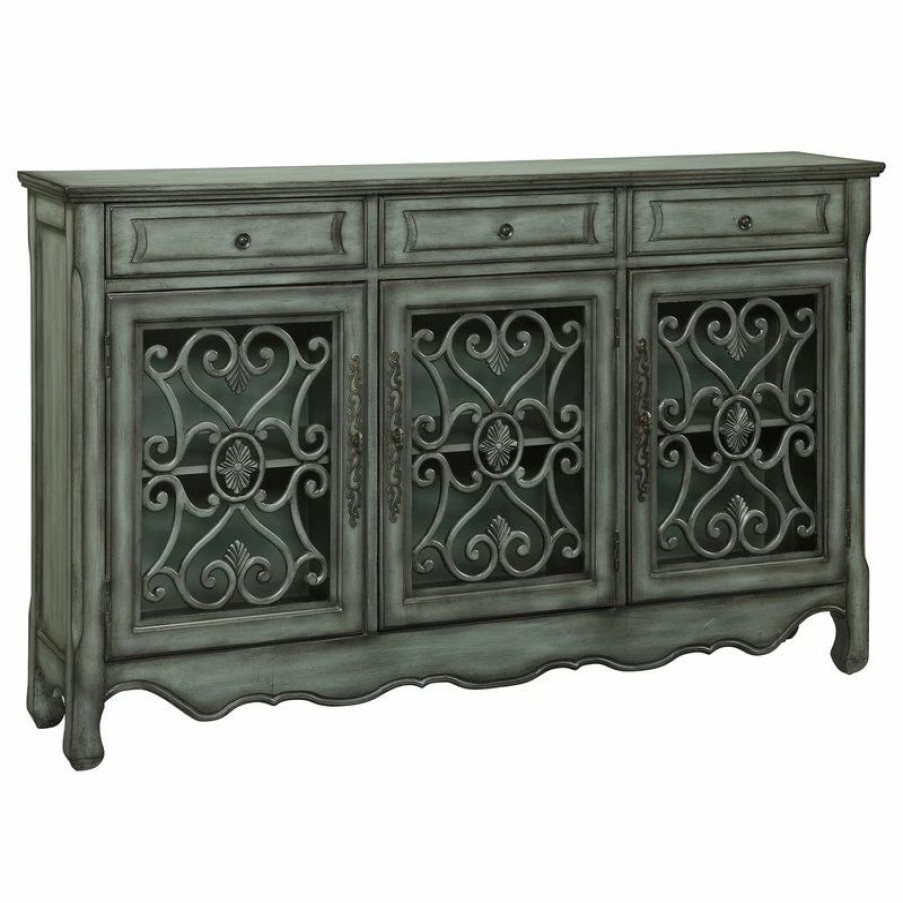 Buffets & Sideboards * | Coast To Coast Imports, Llc 3-Drawer 3-Door Credenza