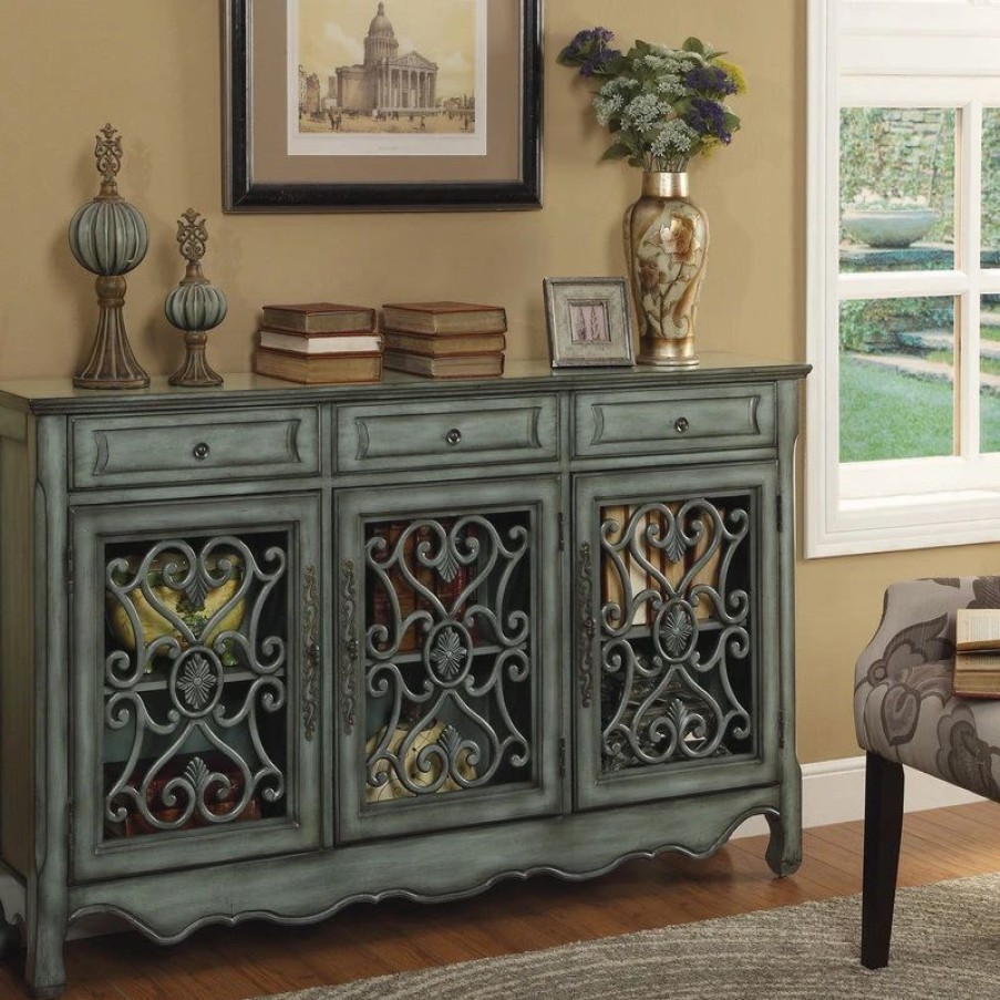 Buffets & Sideboards * | Coast To Coast Imports, Llc 3-Drawer 3-Door Credenza