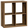 Shelving * | Sauder Engineered Wood 4-Cube Organizer In Rural Pine Finish