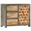 Buffets & Sideboards * | Vida Xl International B.V. Vidaxl Solid Wood Mango Side Cabinet Gray 29.5 Home Stand Sideboard Organizer