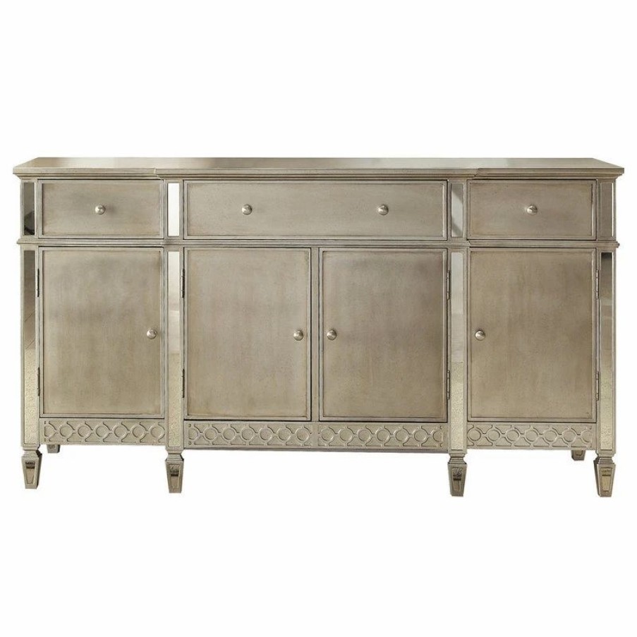 Buffets & Sideboards * | Acme Furniture Acme Kacela Glam Mirrored Server, Champagne